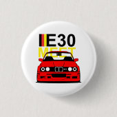 BMW E30の大会 缶バッジ (正面)