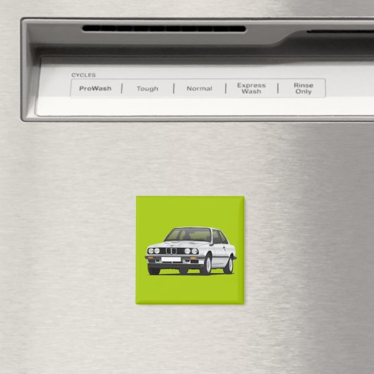 BMW E30 (3シリーズ)銀 マグネット (インサイチュ (食洗機))