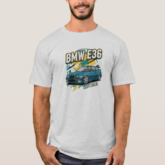 BMW E36 M3：ドリフトレジェンドTシャツデザイン Tシャツ