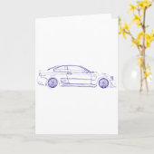 BMW E46のクラシック カード (黄色い花)