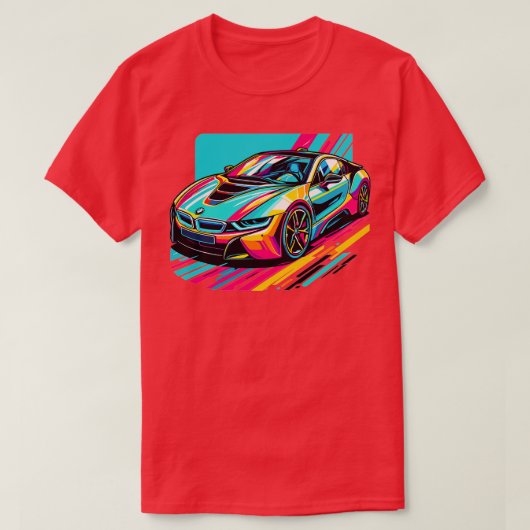 BMW i8 11 Tシャツ (デザイン正面)