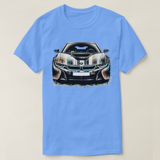 BMW i8 3 Tシャツ (デザイン正面)