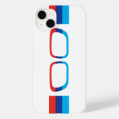 BMW M型ストライプ腎臓 Case-Mate iPhoneケース (裏面)