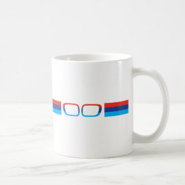 BMW M水平ストライプ腎臓 コーヒーマグカップ