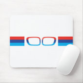 BMW M水平ストライプ腎臓 マウスパッド (マウス)