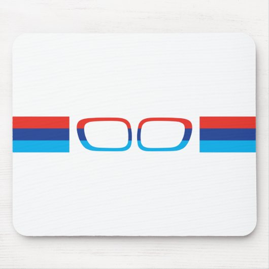 BMW M水平ストライプ腎臓 マウスパッド (正面)