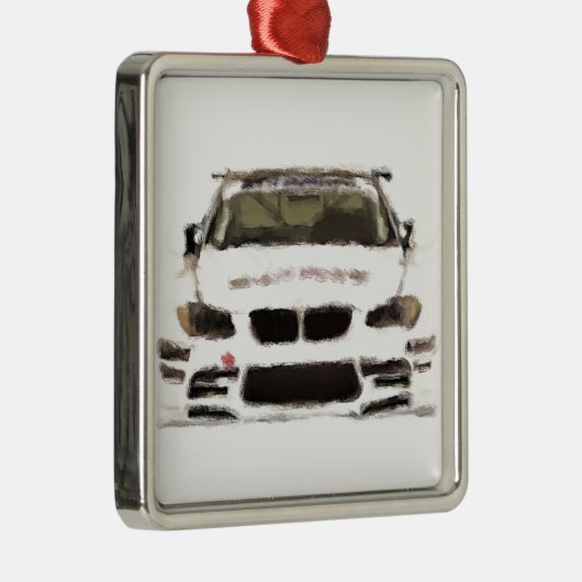 BMW M3のレースカーの手塗りの芸術のブラシのテンプレート メタルオーナメント (右)