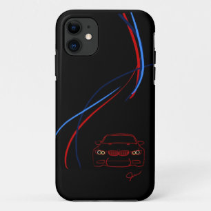 BMW M3はiPhone5穹窖の箱を縞で飾ります iPhone 11 ケース