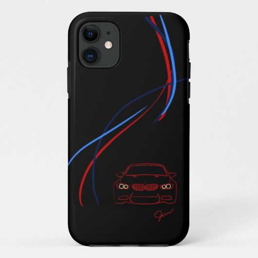 BMW M3はiPhone5穹窖の箱を縞で飾ります Case-Mate iPhoneケース (裏面)