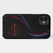 BMW M3はiPhone5穹窖の箱を縞で飾ります Case-Mate iPhoneケース (裏面(横))