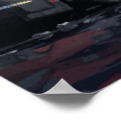 BMW M3サンセット通りアートポスター ポスター (角)