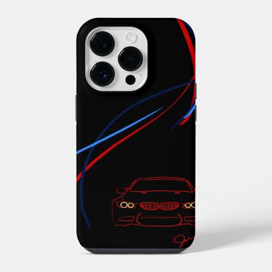BMW M3ストライプiPhone 14ケース iPhoneケース (裏面)