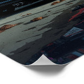 BMW M3ナイトドライブボードウォークアートポスター ポスター (角)