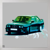 BMW M3 E30 ポスター (正面)