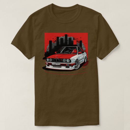 BMW M3 e30 3 Tシャツ (デザイン正面)