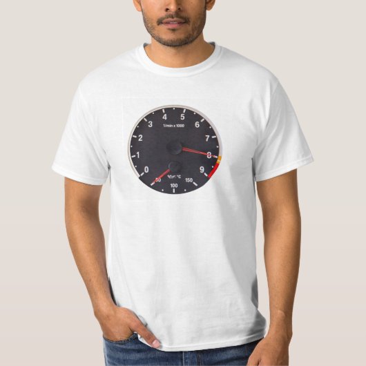 BMW M3 M5の回転速度計のTシャツ Tシャツ (正面)