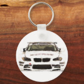 BMW M3 Racing Car Hand Painted Art Brush Template キーホルダー (正面)