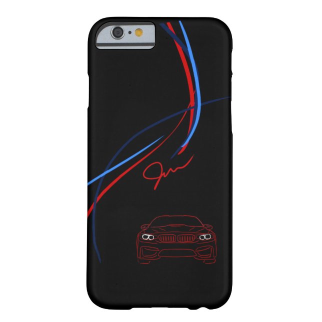 BMW M4のストライプなiPhone6ケース Case-Mate iPhoneケース (裏面)