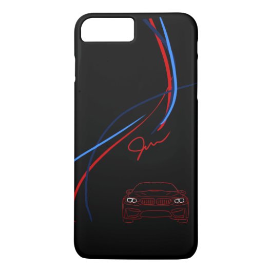 BMW M4のストライプなiPhone 7のプラスの場合 Case-Mate iPhoneケース (裏面)