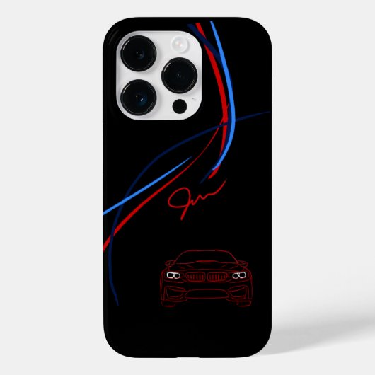BMW M4ストライプのiPhone 14ケース Case-Mate iPhoneケース (裏面)