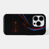 BMW M4ストライプのiPhone 14ケース iPhoneケース (裏面横)