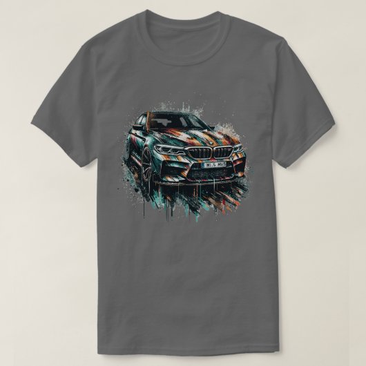 BMW M5 4 Tシャツ (デザイン正面)
