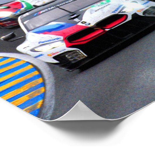 BMW M8 GTE 24 Hours of Le Mans 2018 ポスター (角)