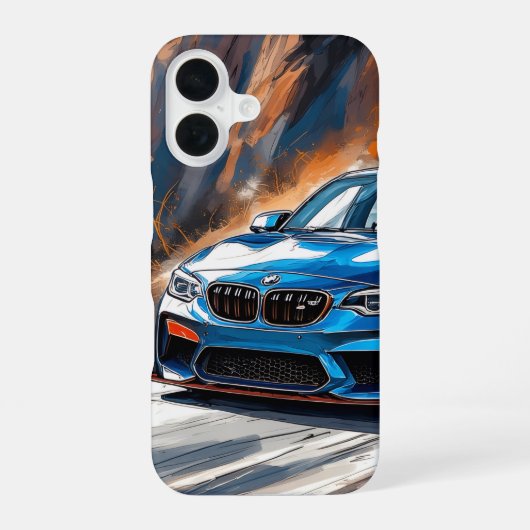 BMW M-Force Velocity アート iPhone 16ケース (裏面)