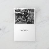 BMW Motor Bike Birthday カード (内部)