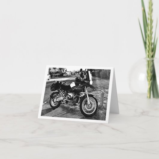 BMW Motor Bike Birthday カード (正面)