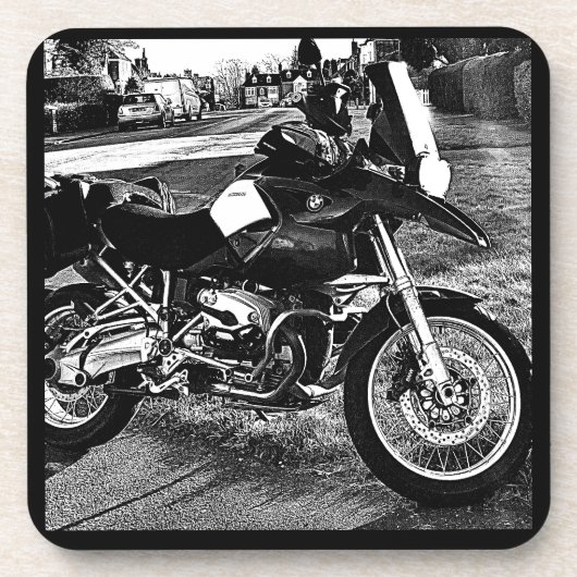 BMW Motor Bike Birthday コースター (正面)