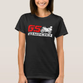 BMW R1200 GsのオートバイのTシャツ Tシャツ (正面)