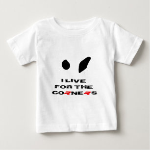 BMW S1000RR私はコーナーの服装のために住んでいます ベビーTシャツ
