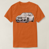 BMW X5 1 Tシャツ (デザイン正面)