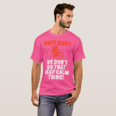 Bmxおばさん私たちは、その穏やか保なBmxを行わない Tシャツ (正面フル)