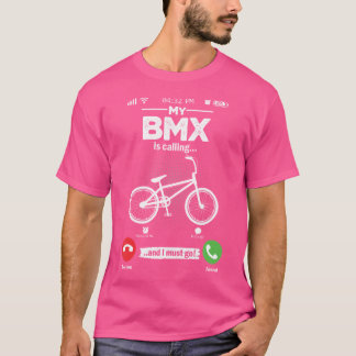Bmxが呼び出す私は行かなければならない自由自転車の趣味Bmx Tシャツ