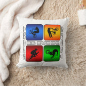 BMXによってすごいニースのスポーツのデザイン クッション (ブランケット)