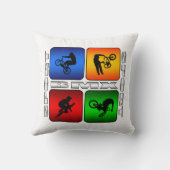 BMXによってすごいニースのスポーツのデザイン クッション (裏面)