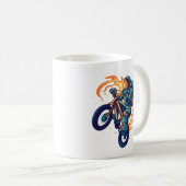 BMXに乗る宇宙飛行士 コーヒーマグカップ (正面右)