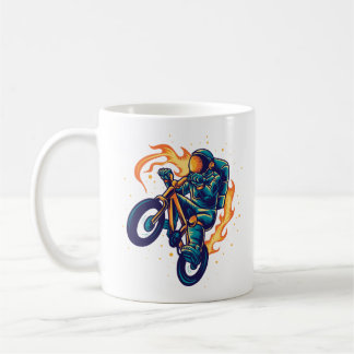 BMXに乗る宇宙飛行士 コーヒーマグカップ