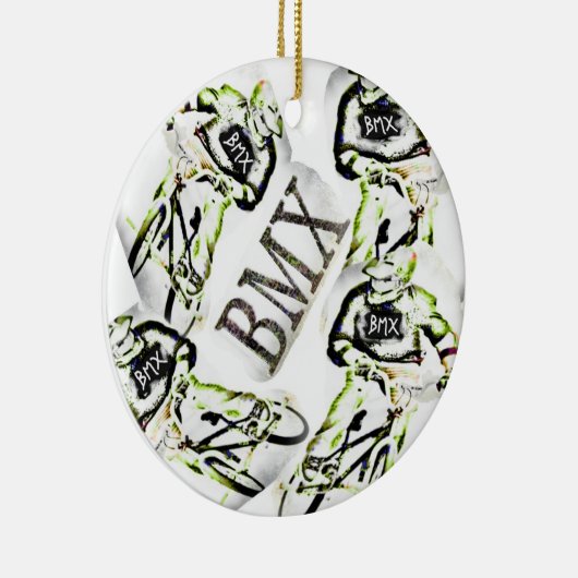 BMXのクリスマスのオーナメント セラミックオーナメント (右)