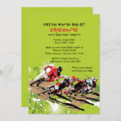 BMXのレーサーの招待状 招待状 (正面/裏面)