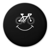 BMXの微笑の顔のギフト-周期のバイクのおもしろい セラミックノブ (正面)