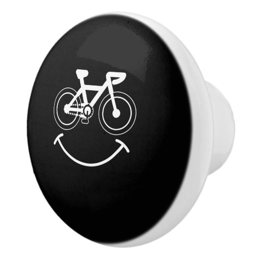 BMXの微笑の顔のギフト-周期のバイクのおもしろい セラミックノブ (右)