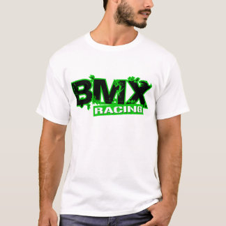 BMXの競争の緑 Tシャツ