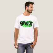BMXの競争の緑 Tシャツ (正面フル)