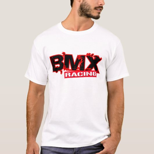 BMXの競争の赤 Tシャツ (正面)