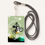BMXの誕生日の招待状VIPのパス バッジ (裏面ランヤード)