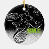 BMXはクリスマスのオーナメント、版権のカレンJ Wiを支配します セラミックオーナメント (裏面)