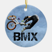 BMXはクリスマスのオーナメント、版権のカレンJ Wiを支配します セラミックオーナメント (正面)